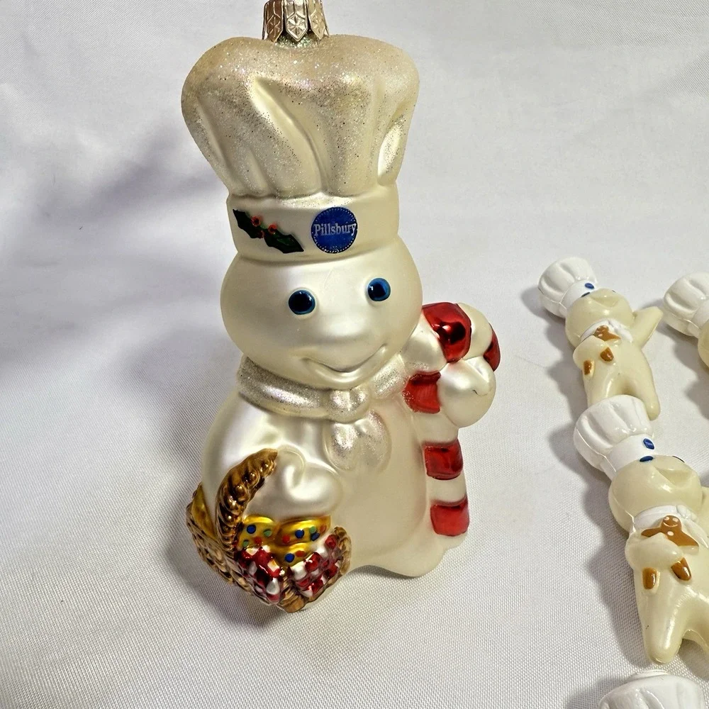 2000 Kurt Alder Polonaise‎ Pillsbury Doughboy Ornament And 10 Light Covers